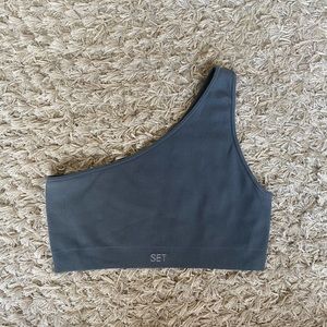 SCULPTFLEX® RIBBED ONE SHOULDER BRA